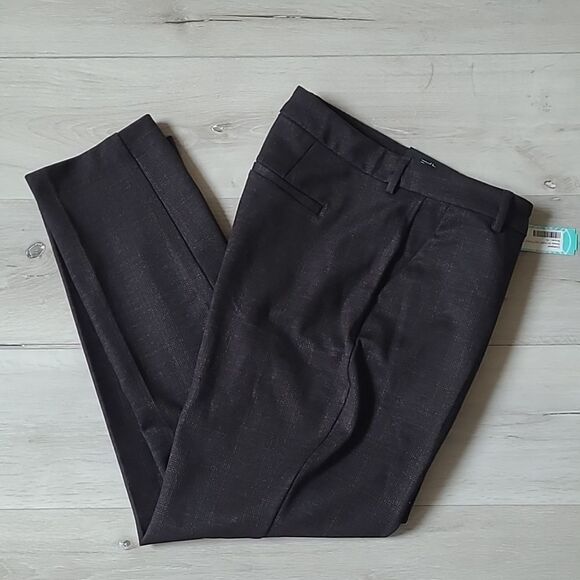 Liverpool Renee Straight Leg Printed Pant Brown Stitch Fix Size 10‎ Nwt - Picture 3 of 5